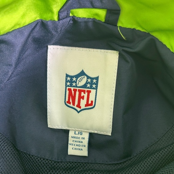 Seattle Seahawks Light Weight Quarter Zip Jacket - Picture 4 of 9